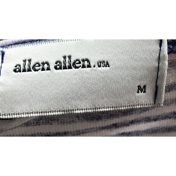 Allen Allen Cardigan Duster Women's Size Medium Blue Striped - Picture 5 of 6